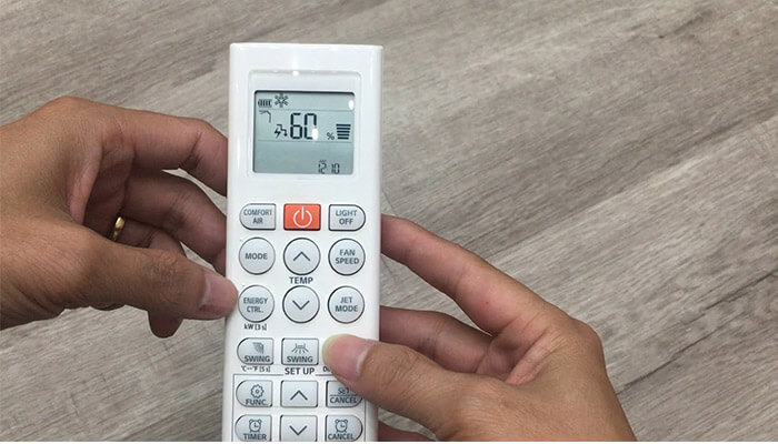 Cách Reset lại điều hòa Lg bằng Remote