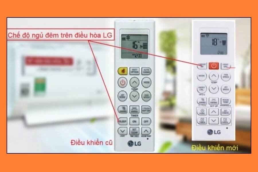 Chế độ ngủ đêm trên điều hòa LG