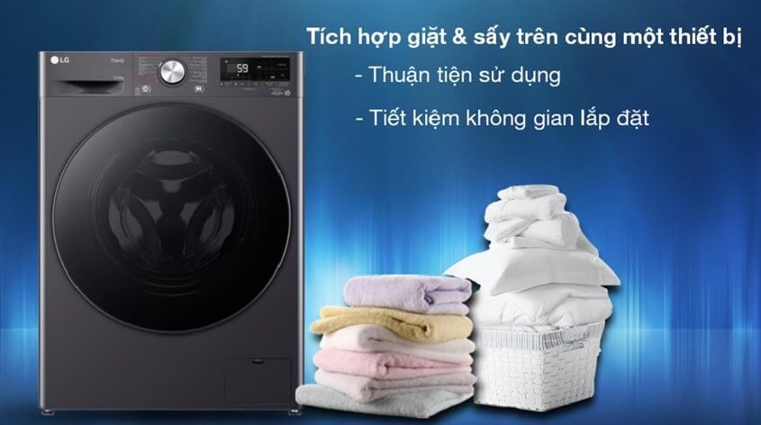 Máy giặt tích hợp chắc năng sấy