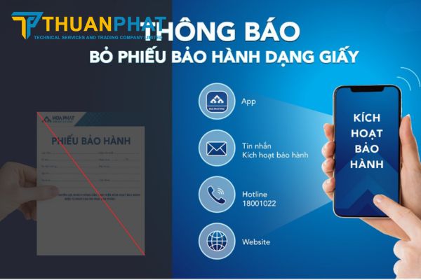 bao hanh tu dong hoa phat 3 Hòa Phát đã tiên phong loại bỏ bảo hành giấy để chuyển sang quản lý bằng dữ liệu số