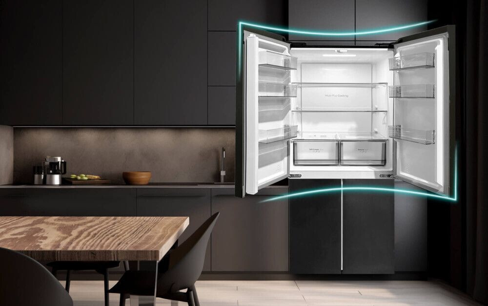 Với dung tích lớn lên đến 432 lít, tủ lạnh Casper RM-E432PBS đáp ứng tốt nhu cầu lưu trữ thực phẩm cho gia đình đông thành viên