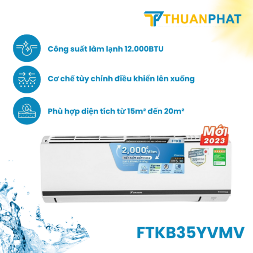 Dieu hoa Daikin Inverter 1 Chieu 12.000 BTU FTKB35XVMV 1