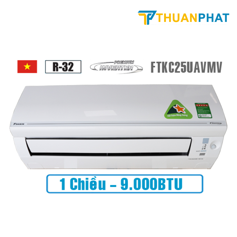 Điều hoà Daikin Inverter 1 Chiều 9.000 BTU FTKC25UAVMV