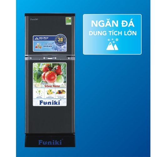 Với dung tích ngăn đá lớn của tủ lạnh Funiki, thực phẩm sẽ được bảo quản tươi  lâu hơn.