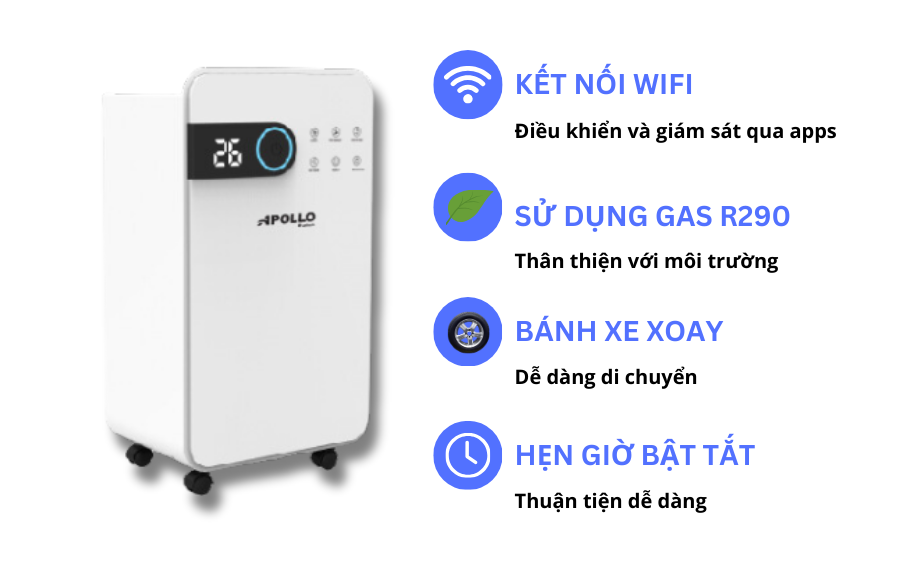 Các chức năng thông minh của máy hút ẩm Sumikura