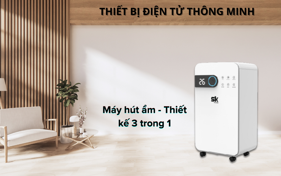 Máy hút ẩm Sumikura - Thiết kế 3 trong 1