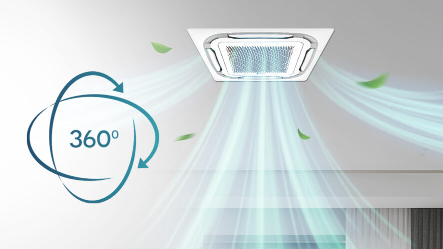 Phân bố gió 360° – Làm lạnh đồng đều