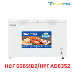 Tủ đông Hòa Phát 2 cánh 352 Lít HCF 666S1Đ2/HPF AD6352
