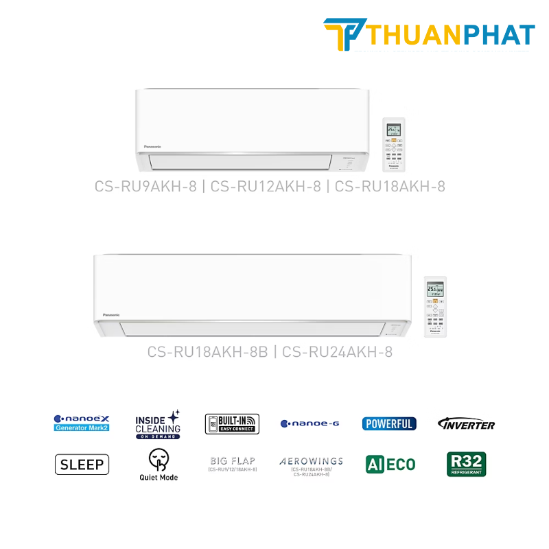 Điều hòa Panasonic thường được chăm chút tỉ mỉ về ngoại hình với các đường nét hiện đại, sang trọng