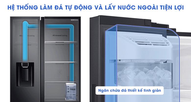 Tiện lợi với tính năng làm đá tự động