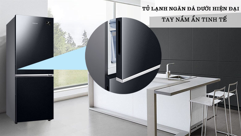 Thiết kế hiện đại, tiện dụng với ngăn đá dưới
