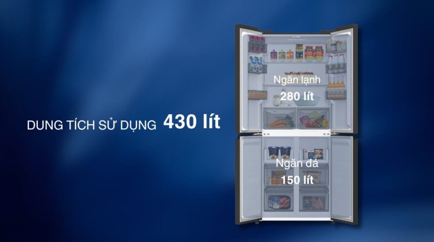 Sở hữu dung tích 430 lít