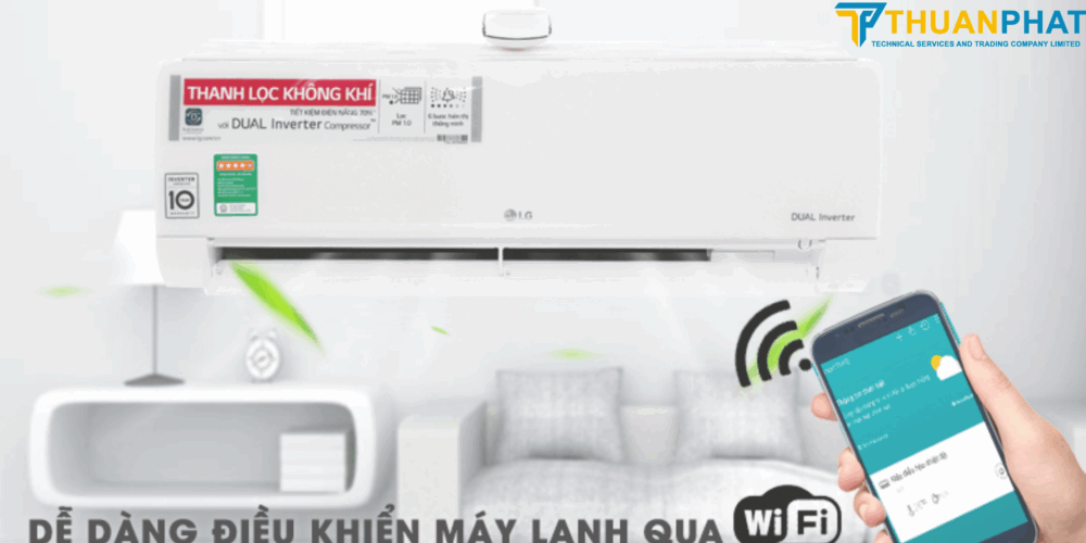 Điều hòa LG dể dàng kế nối