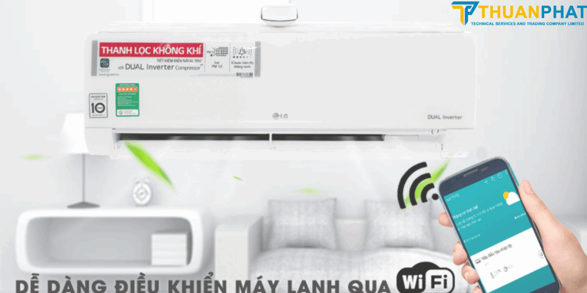 Điều hòa LG dể dàng kế nối