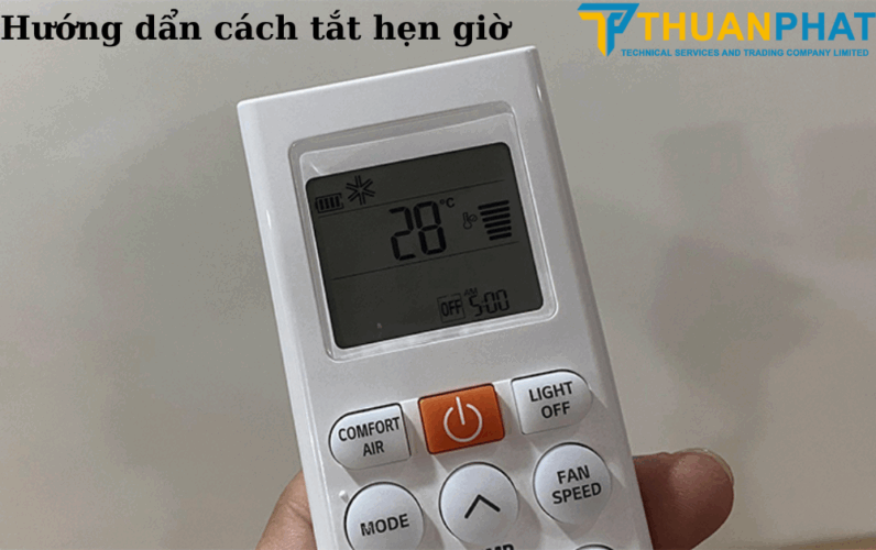 Hướng dẩn cách tắt hẹn giờ
