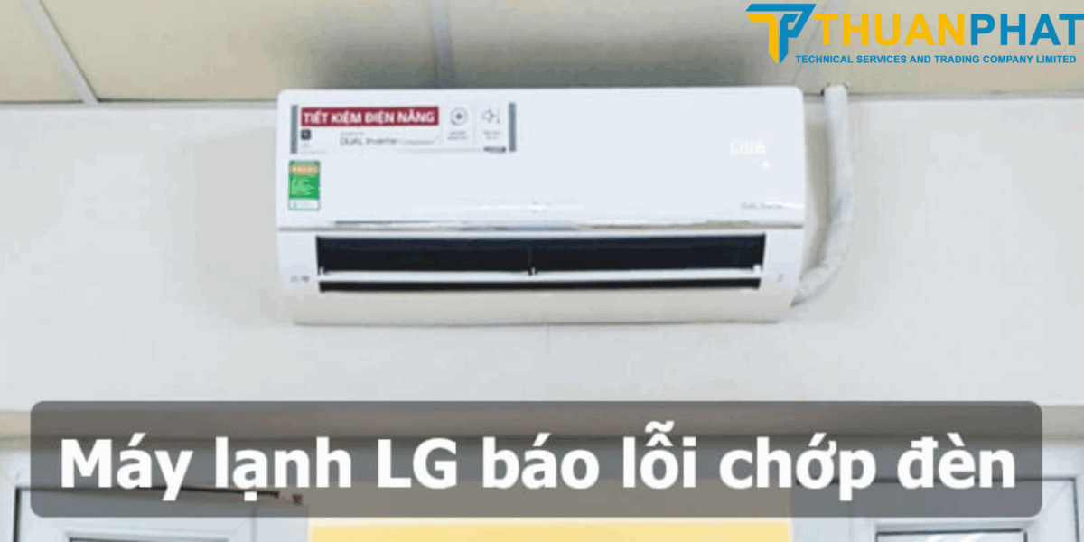 lổi nháy đèn trên điều hòa LG