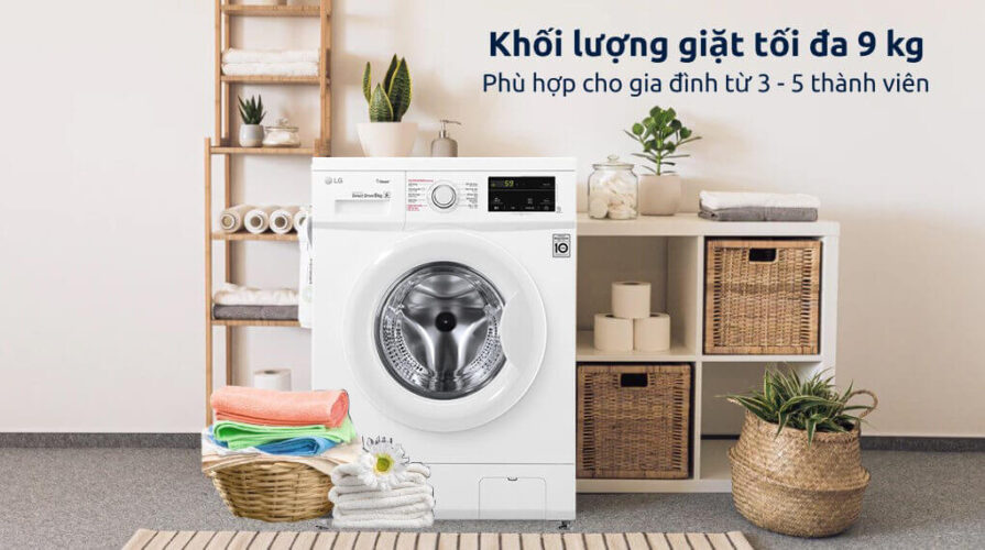 may giat lg 9 kg phu hop voi gia dinh 3 5 thanh vien (1) Máy giặt LG 9 kg phù hợp với gia đình 3-5 thành viên