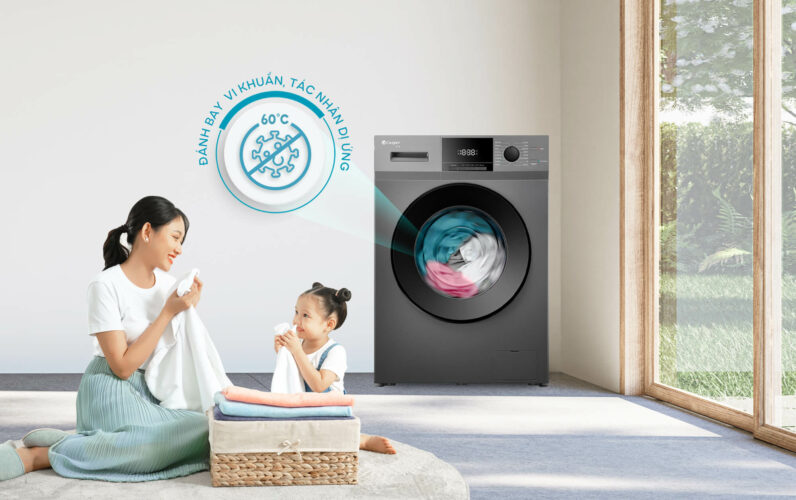 Giặt nước nóng lên đến 95°C