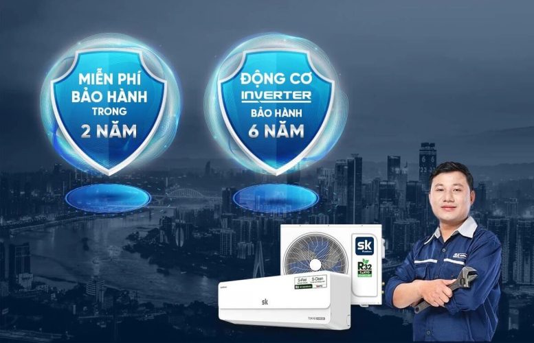 Điều hòa treo tường Sumikura Inverter Series Tokyo được áp dụng chính sách bảo hành chính hãng rõ ràng và minh bạch
