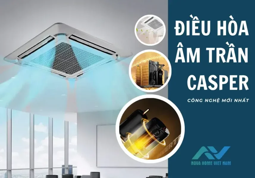 các công nghệ mới nhất trên điều hòa âm trần casper