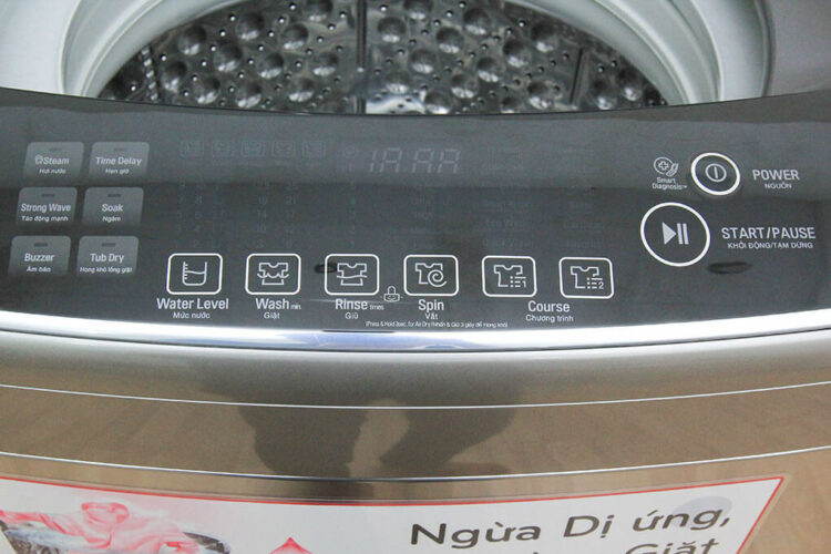 Cách cài đặt hẹn giờ trên máy giặt LG cửa đứng