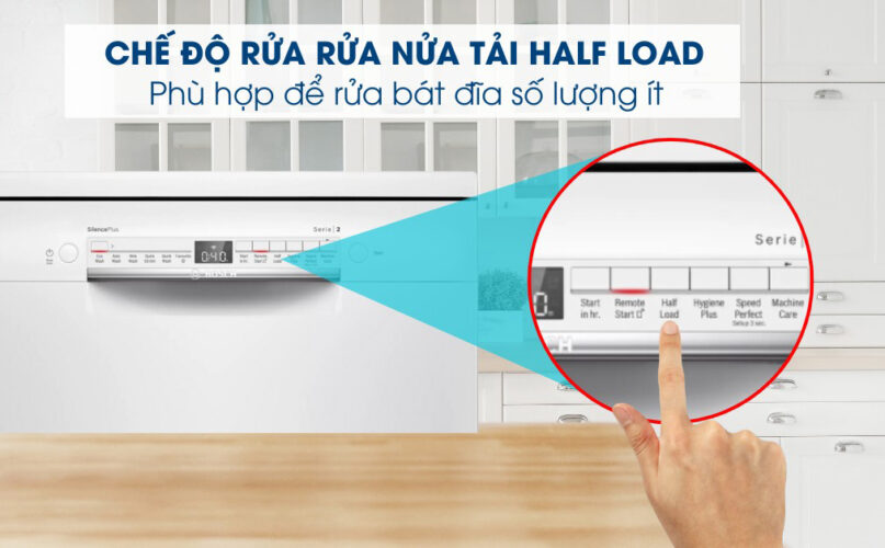 Chế độ rửa nửa tải (Half Load) Chế độ rửa nửa tải (Half Load)