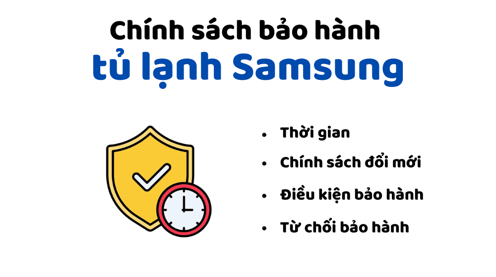 chính sách bảo hành tủ lạnh Samsung