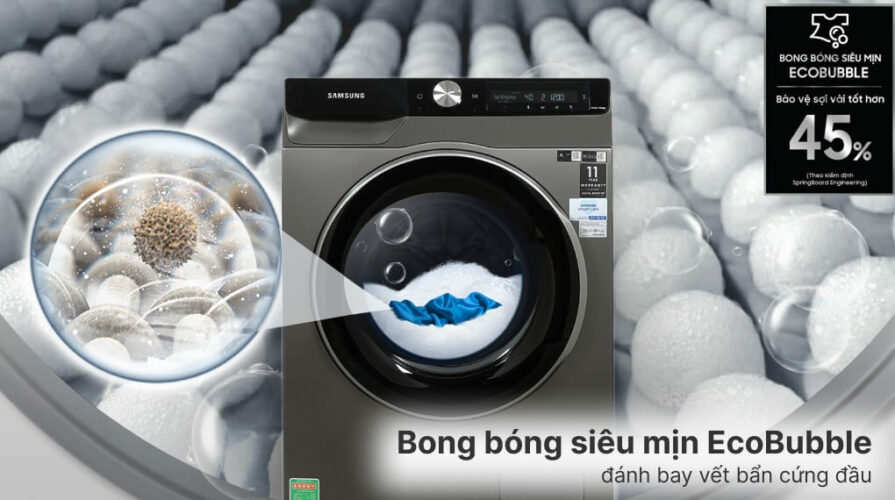 Công nghệ ecobble trên máy giặt Samsung