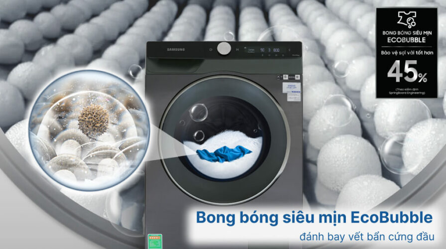 công nghệ ecobubble của máy giặt samsung