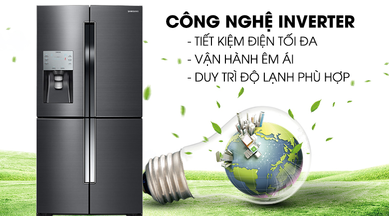 công nghệ inverter trên tủ lạnh samsung