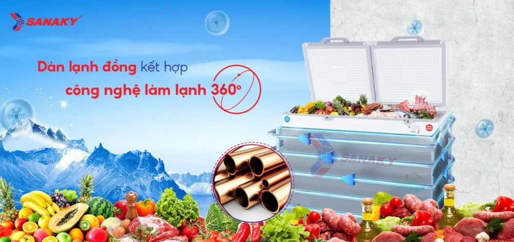 lam lanh công nghệ làm lạnh 360 độ