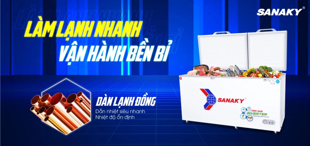 dàn lạnh đồng + công nghệ 360°