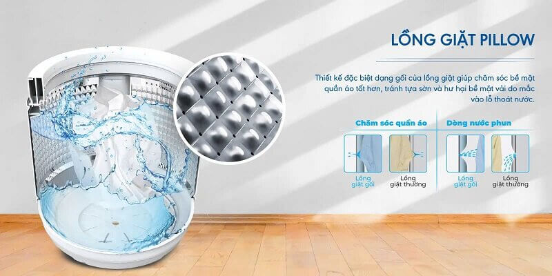 long giat pillow mg aqua