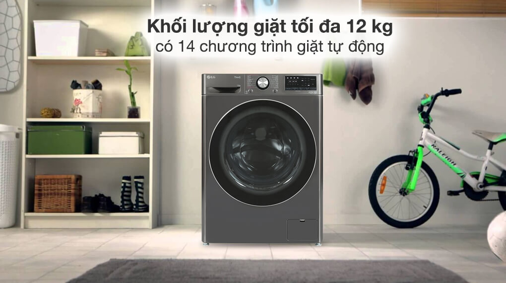 Máy giặt LG 12 kg giải pháp cho những gia đình đông người