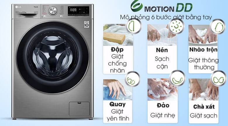 máy giặt lg 6 motion dd 