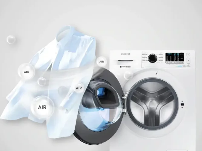 Mẹp sử dụng công nghệ ecobubble trên máy giặt samsung