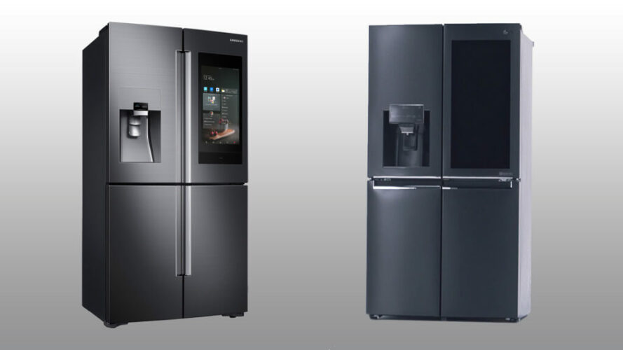 Thiết kê kiểu dáng của tủ lạnh samsung và LG