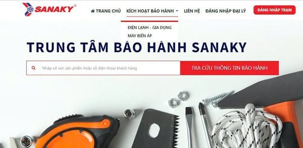 thoi gian va dieu kien bao hanh sanaky