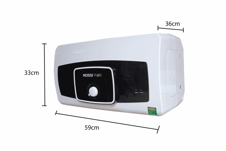 tổng quan bình nóng lạnh rossi puro ngang pro30sl