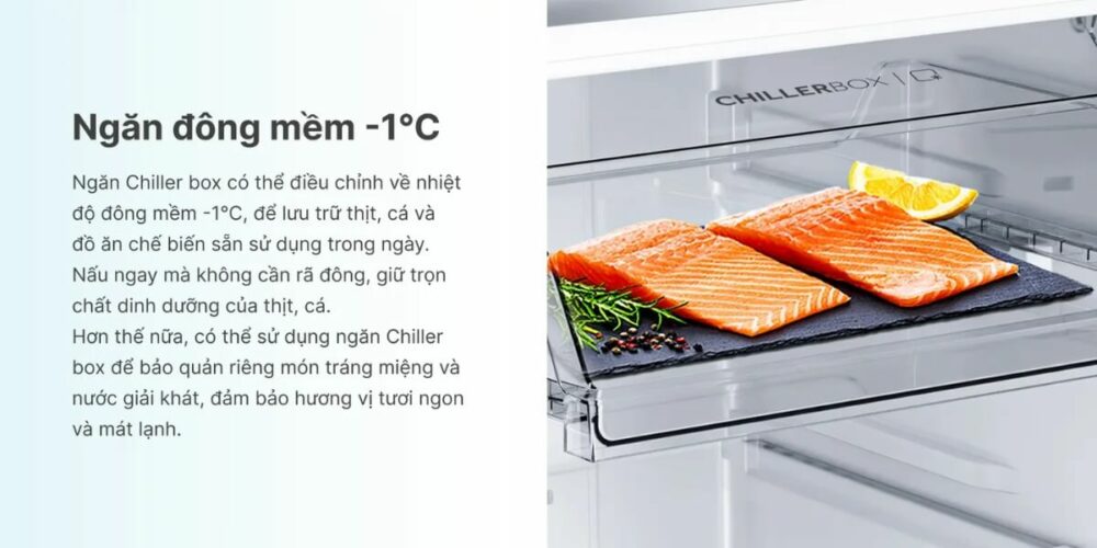 tu lanh aqua inverter 283 lit giu thuc pham tuoi ngon