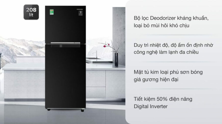 Tủ lạnh samsung inverter 208 lít rt20har8dbu/sv 