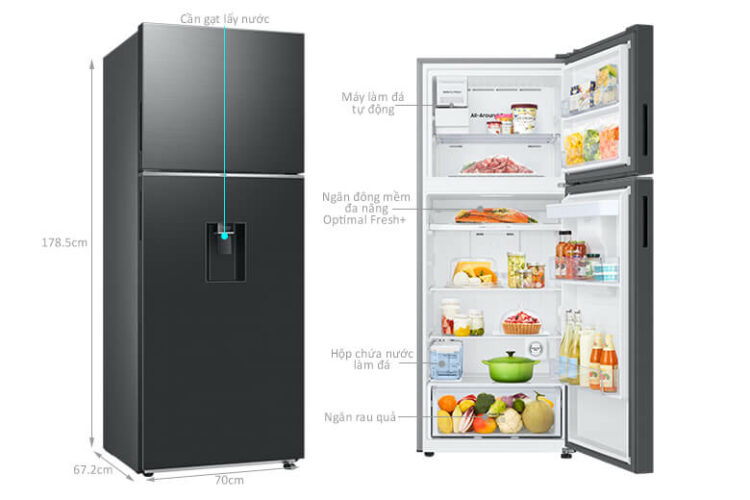 tủ lạnh samsung inverter 406 lit rt42cg6584b1sv