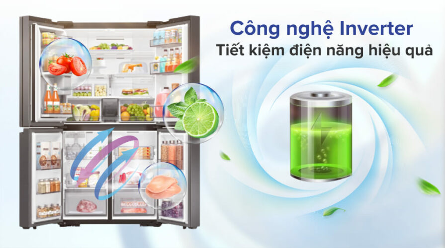tu lanh samsung inverter 648 lit bao quan thuc pham toi uu