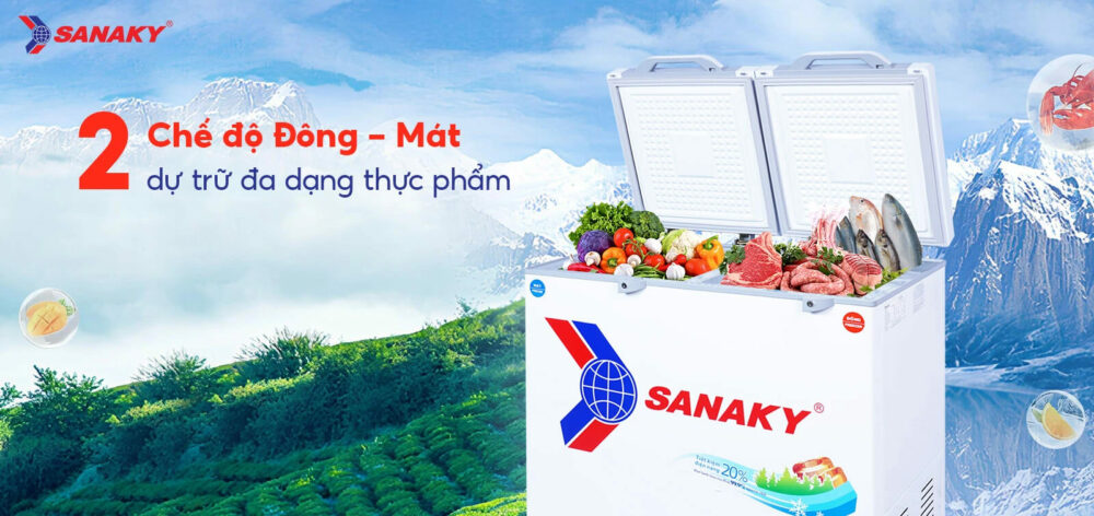 Hai chế độ bảo quản linh hoạt: Đông – Mát