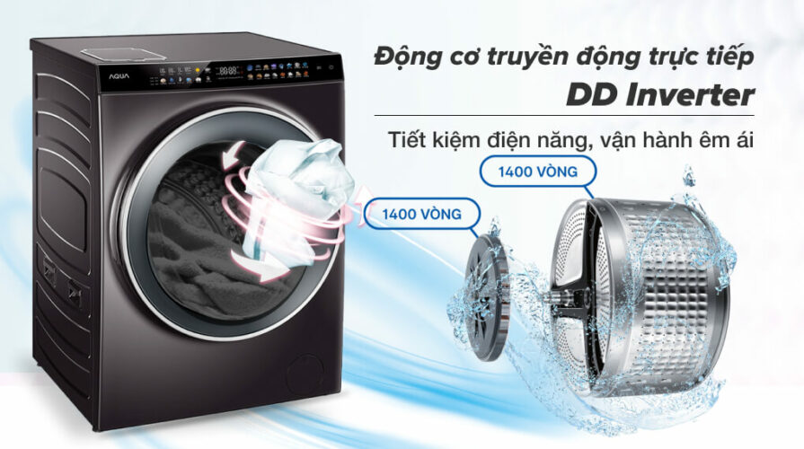 dong co truyen dong truc tiep may giat aqua