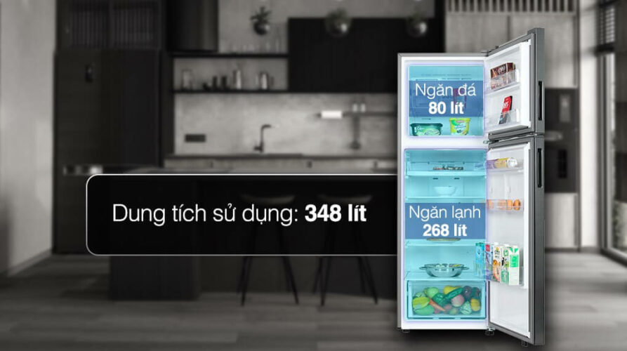 Dung tích tủ lạnh samsung rt35cg542b1sv 