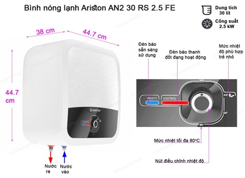 kich thuoc binh nong lanh ariston