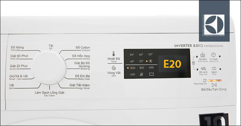 loi e20 may giat electrolux
