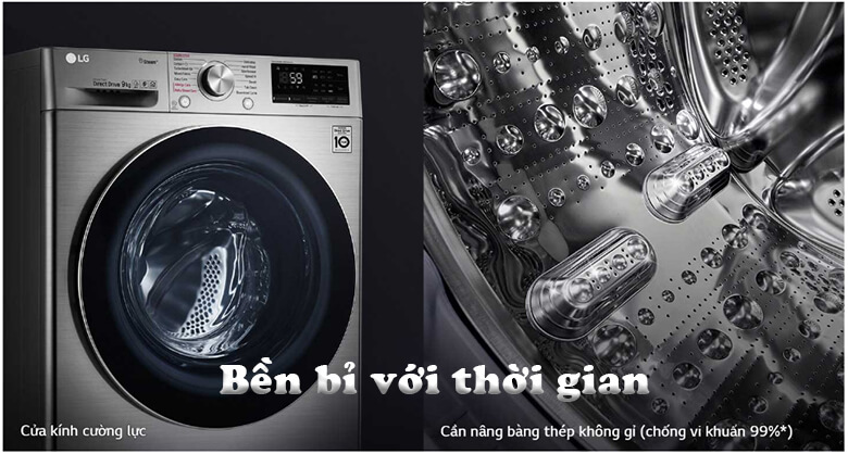 Máy giặt LG bền bỉ theo thời gian