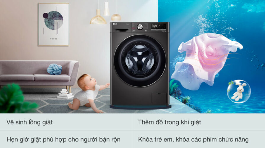 Các tiện ích của máy giặt LG